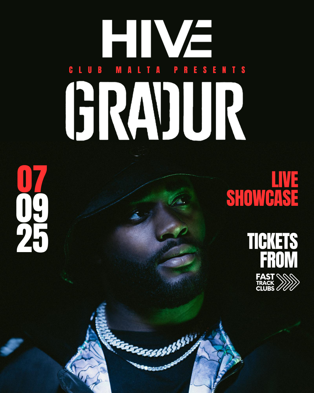 Showcase Gradur - Malta Sunday 07/09 FR
